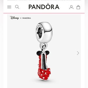 Disney Exclusive Minnie Mouse Heel Pandora Charm